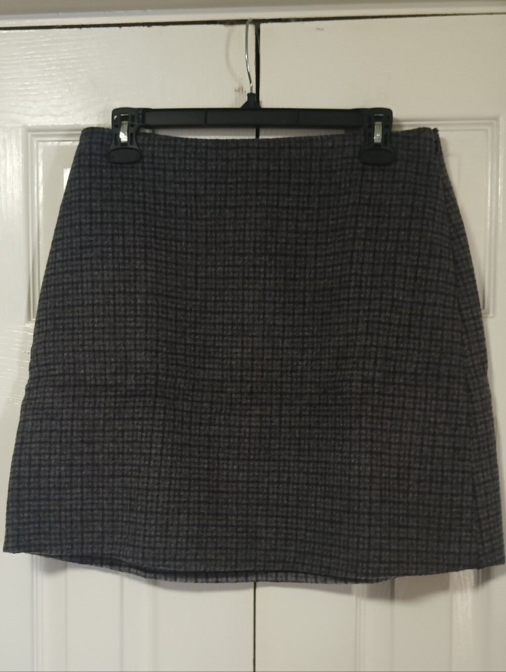 Club Monaco Centie Mini Skirt Gray Plaid Wool